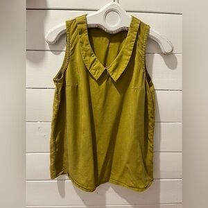 CHERRY BOBIN yellow/green blouse size XS